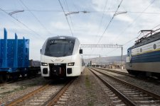 Swiss-minted train makes its debut on Azerbaijan's Absheron circular route (PHOTO)