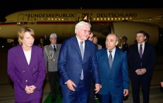 Президент Германии Франк-Вальтер Штайнмайер прибыл с официальным визитом в Азербайджан (ФОТО)