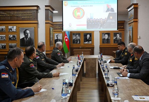 Serbian University of Defense reps visit Azerbaijan’s elite military institutions (VIDEO)