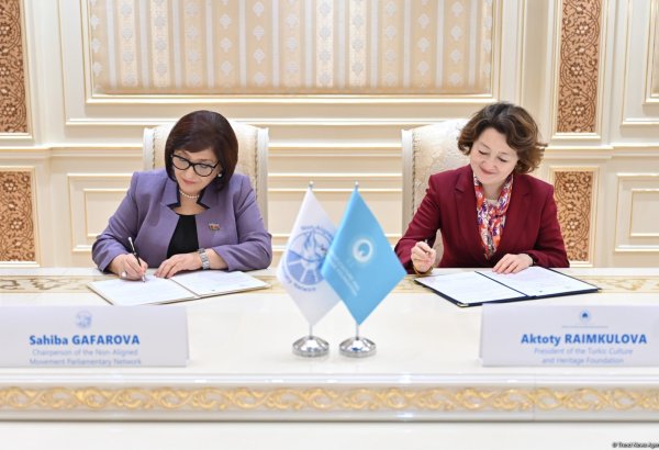 NAM Parliamentary Network and Turkic Culture and Heritage Foundation sign Memorandum (PHOTO)