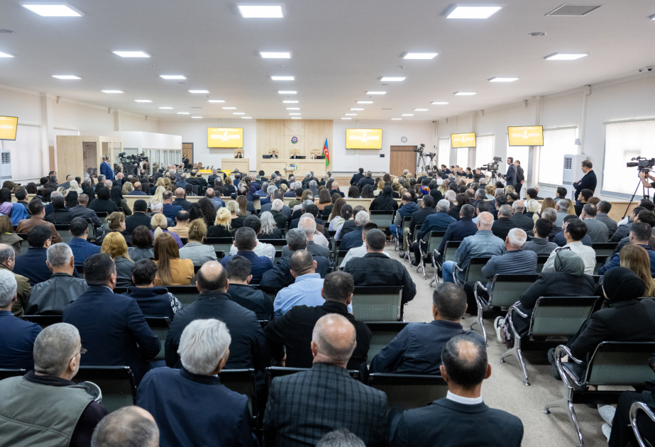 Продолжился суд над лицами, обвиняемыми в совершении многочисленных преступлений против азербайджанского народа (ФОТО)