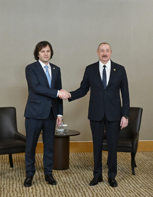 President Ilham Aliyev meets Georgia's PM in Antalya (PHOTO/VIDEO)