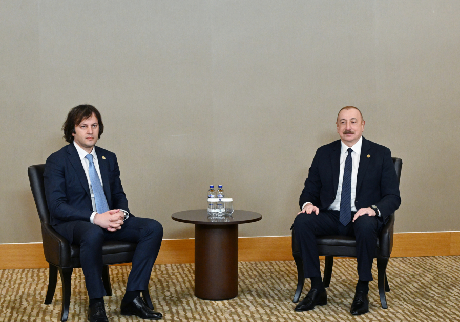 President Ilham Aliyev meets Georgia's PM in Antalya (PHOTO/VIDEO)