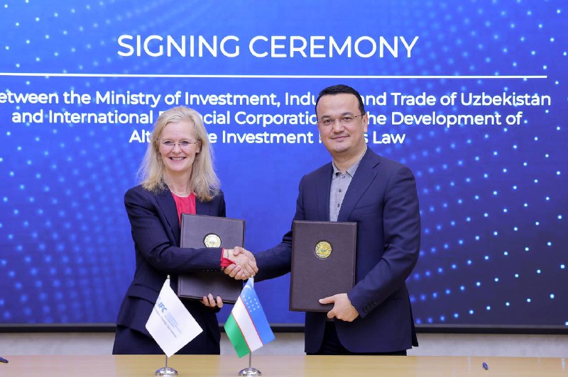 Uzbekistan, IFC ink deal on dev't of alternative investments, fostering business climate