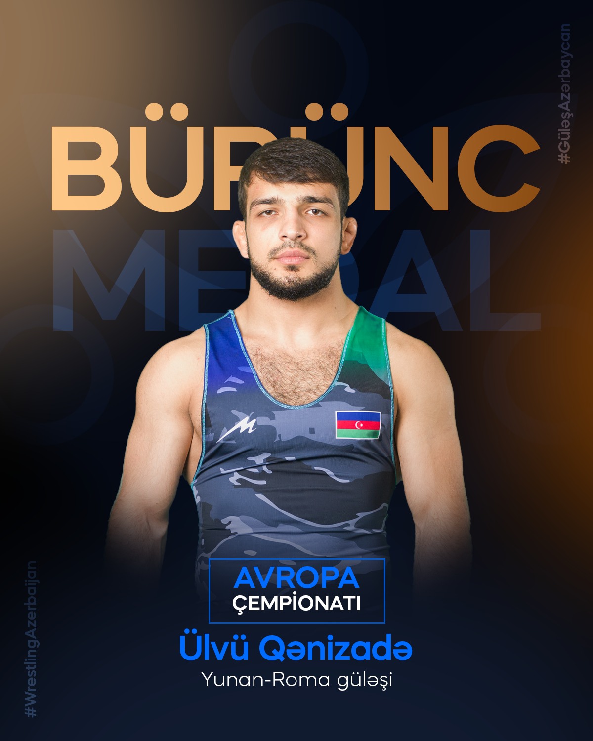Азербайджанский борец Гурбан Гурбанов завоевал золото на чемпионате Европы (ФОТО)