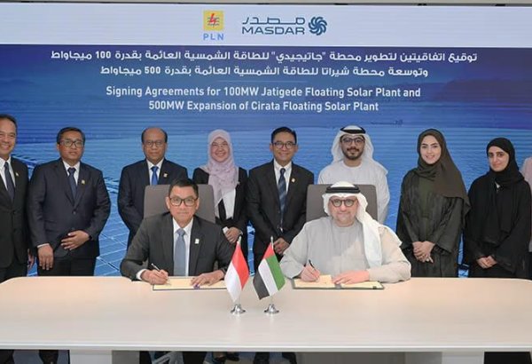 UAE’s Masdar to develop floating solar plants with PT PLN in Indonesia
