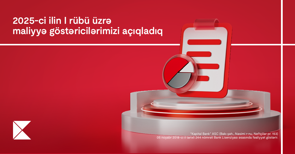 Kapital Bank объявил финансовые результаты за первый квартал 2025 года