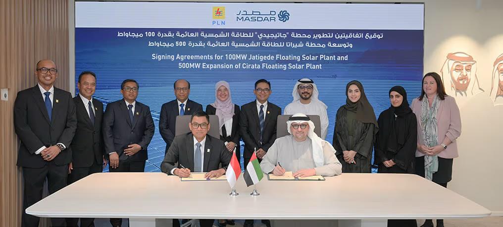 UAE’s Masdar to develop floating solar plants with PT PLN in Indonesia