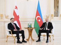 Состоялась встреча Президента Ильхама Алиева с Президентом Грузии один на один (ФОТО/ВИДЕО)