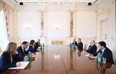 Президент Ильхам Алиев принял министра иностранных дел Словении (ВИДЕО/ФОТО)