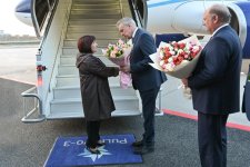 Спикер Милли Меджлиса Сахиба Гафарова прибыла в Российскую Федерацию с рабочим визитом (ФОТО)