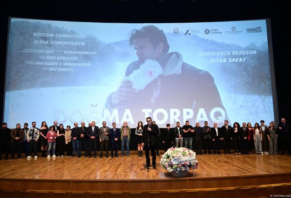 В Баку состоялась торжественная премьера художественного фильма "Doğma torpaq" о Карабахской войне (ФОТО)