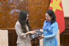 Вице-президент Фонда Гейдара Алиева Лейла Алиева встретилась с вице-президентом Вьетнама (ФОТО)
