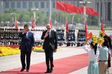 В Пекине состоялась церемония официальной встречи Президента Ильхама Алиева (ВИДЕО/ФОТО)