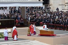 Сахиба Гафарова приняла участие в церемонии похорон Папы Римского (ФОТО)