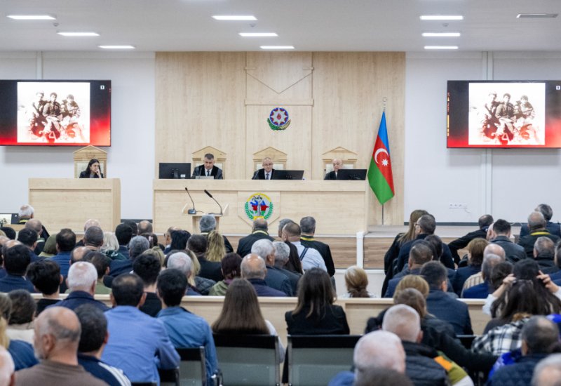 Продолжился суд над лицами, обвиняемыми в совершении многочисленных преступлений против азербайджанского народа (ФОТО)