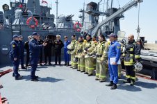 Состоялись совместные практические занятия с участием военных моряков Азербайджана и Турции (ФОТО)