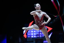 В Баку проходит второй день Кубка Европы по художественной гимнастике (ФОТО)