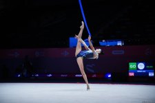 В Баку проходит второй день Кубка Европы по художественной гимнастике (ФОТО)