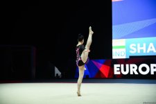 В Баку проходит второй день Кубка Европы по художественной гимнастике (ФОТО)