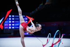 В Баку проходит второй день Кубка Европы по художественной гимнастике (ФОТО)