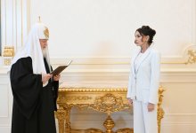 Президент Азербайджана Ильхам Алиев и Первая леди Мехрибан Алиева встретились с Патриархом Московским и всея Руси Кириллом (ФОТО/ВИДЕО)