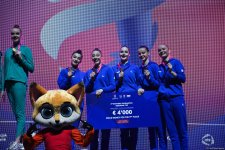Сборная Азербайджана завоевала бронзовую медаль Кубка Европы по художественной гимнастике (ФОТО)