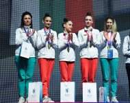 Награждены победители третьего дня соревнований Кубка Европы по  художественной гимнастике в Баку (ФОТО)