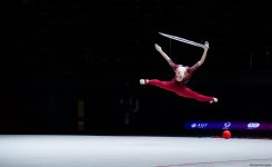 Награждены победители третьего дня соревнований Кубка Европы по  художественной гимнастике в Баку (ФОТО)