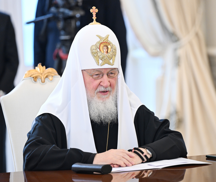 Президент Азербайджана Ильхам Алиев и Первая леди Мехрибан Алиева встретились с Патриархом Московским и всея Руси Кириллом (ФОТО/ВИДЕО)
