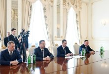 Президент Азербайджана Ильхам Алиев принял премьер-министра Беларуси (ФОТО)