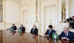 Президент Азербайджана Ильхам Алиев принял премьер-министра Беларуси (ФОТО)