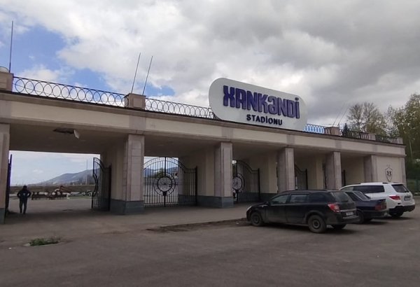 На стадионе в Ханкенди проводятся ремонтно-восстановительные работы (ФОТО)
