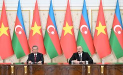 Президент Ильхам Алиев и Генеральный секретарь То Лам выступили с заявлениями для прессы (ФОТО)