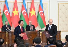 Состоялась церемония обмена документами, подписанными между Азербайджаном и Вьетнамом (ФОТО/ВИДЕО)