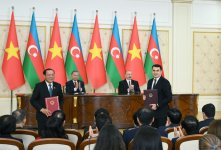 Состоялась церемония обмена документами, подписанными между Азербайджаном и Вьетнамом (ФОТО/ВИДЕО)