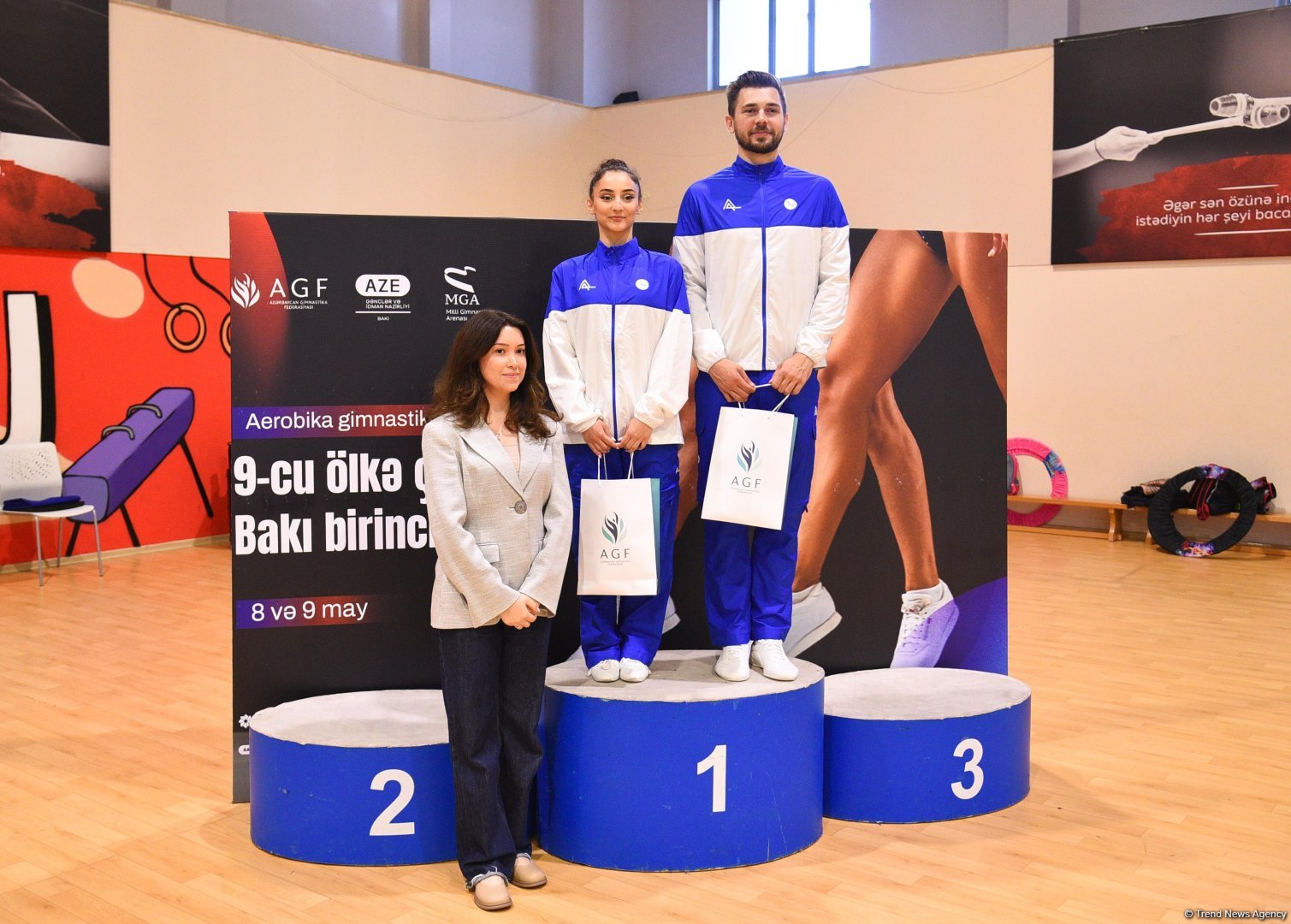 Награждены победители 9-го чемпионата страны  и Первенства Баку по аэробной гимнастике (ФОТО)