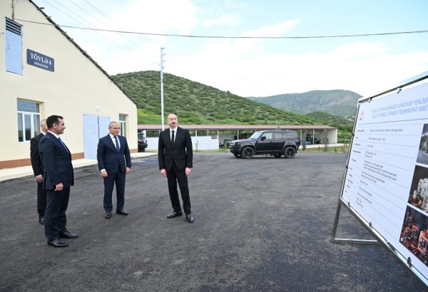 Президент Ильхам Алиев принял участие в открытии животноводческого комплекса ООО Крестьянско-фермерское хозяйство Qoç Ət на территории села Ханабад Ходжалинского района (ФОТО/ВИДЕО)