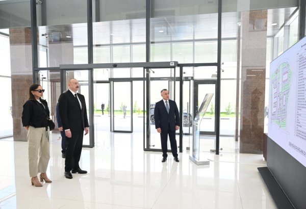 Президент Ильхам Алиев и Первая леди Мехрибан Алиева приняли участие в открытии Шушинского лечебно-оздоровительного центра (ФОТО/ВИДЕО)