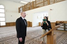Президент Ильхам Алиев и Первая леди Мехрибан Алиева приняли участие в открытии мечети в селе Дашалты Шушинского района (ФОТО/ВИДЕО)