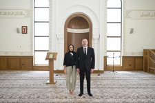 Президент Ильхам Алиев и Первая леди Мехрибан Алиева приняли участие в открытии мечети в селе Дашалты Шушинского района (ФОТО/ВИДЕО)