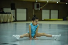 В Баку проходит второй день "9-го чемпионата Азербайджана по аэробной гимнастике и первенства Баку" (ФОТО)