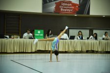 В Баку проходит второй день "9-го чемпионата Азербайджана по аэробной гимнастике и первенства Баку" (ФОТО)