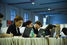 В Баку проходит второй день "9-го чемпионата Азербайджана по аэробной гимнастике и первенства Баку" (ФОТО)