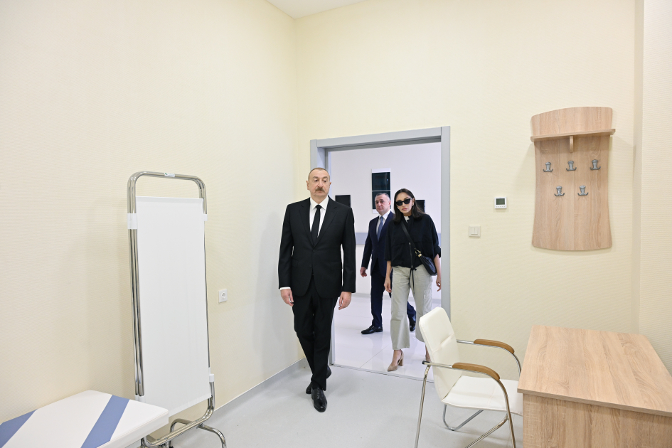 Президент Ильхам Алиев и Первая леди Мехрибан Алиева приняли участие в открытии Шушинского лечебно-оздоровительного центра (ФОТО/ВИДЕО)
