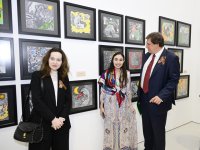 Вице-президент Фонда Гейдара Алиева Лейла Алиева и Арзу Алиева приняли участие в открытии выставки МАМА "Мать-природа" в Риме (ФОТО)