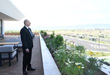 Президент Ильхам Алиев принял участие в открытии Агдамского железнодорожного и автовокзального комплекса (ФОТО)