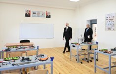 Президент Ильхам Алиев принял участие в открытии здания Кенгерлинской сельской полной средней школы в Агдамском районе (ФОТО)