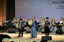 Президент Ильхам Алиев и Первая леди Мехрибан Алиева приняли участие в открытии Агдамского центра мугама (ФОТО/ВИДЕО)