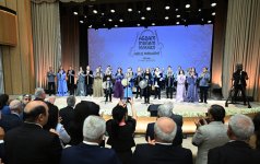 Президент Ильхам Алиев и Первая леди Мехрибан Алиева приняли участие в открытии Агдамского центра мугама (ФОТО/ВИДЕО)